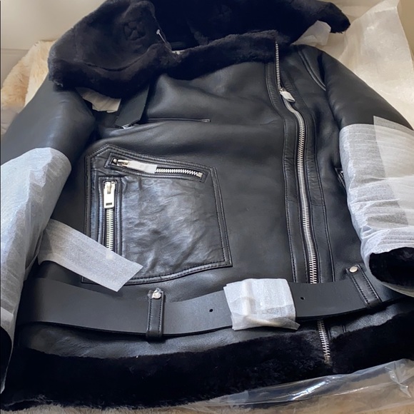 Walter Baker Celine Leather Faux Fur Jacket - Picture 5 of 14